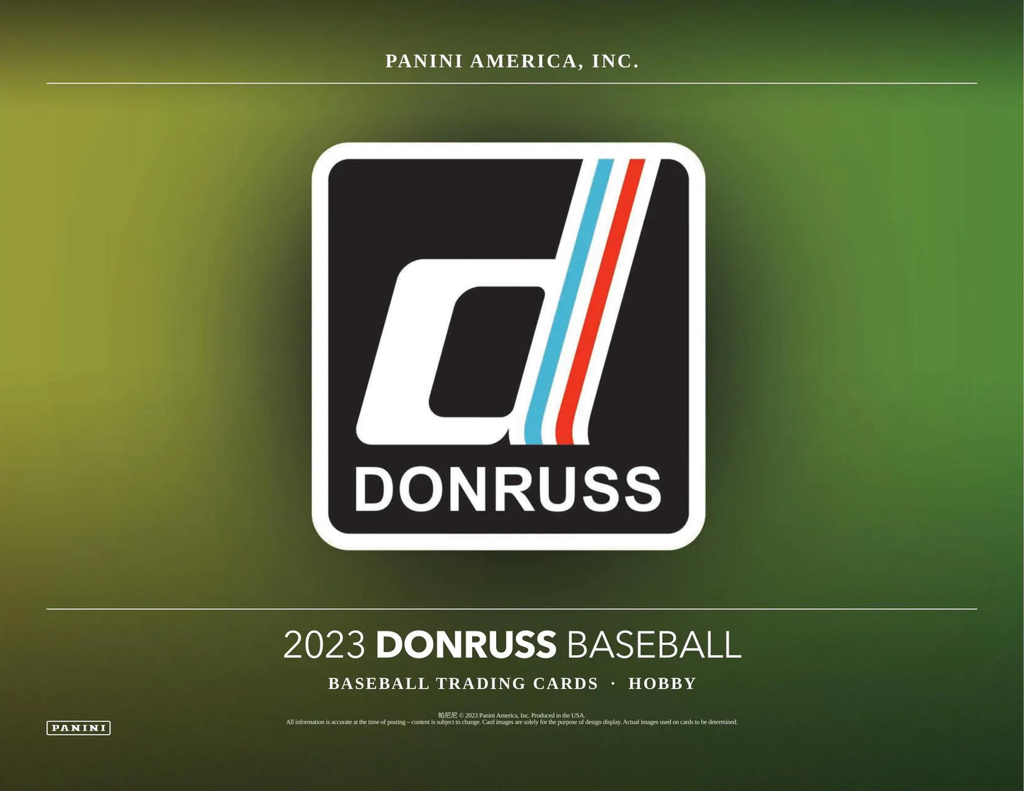 2023 Panini Donruss Baseball Hobby Box