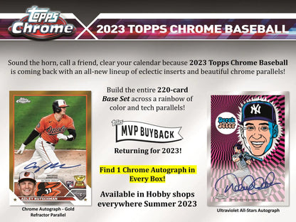 2023 Topps Chrome Baseball Hobby Box