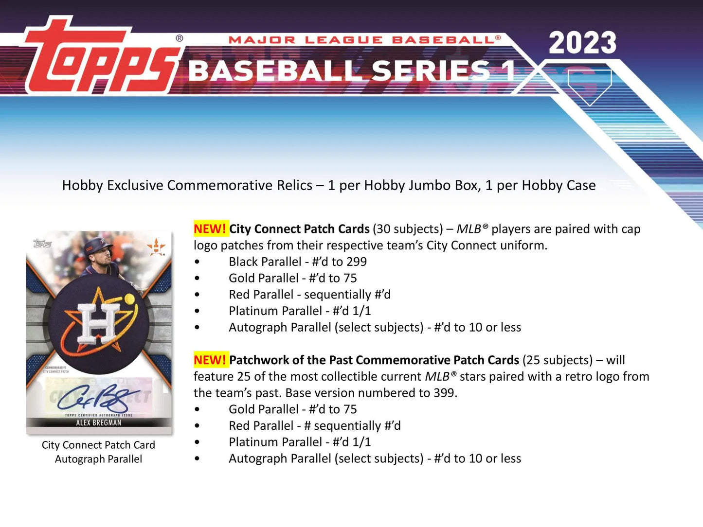 2023 Topps Series 1 Baseball Hobby Jumbo Box