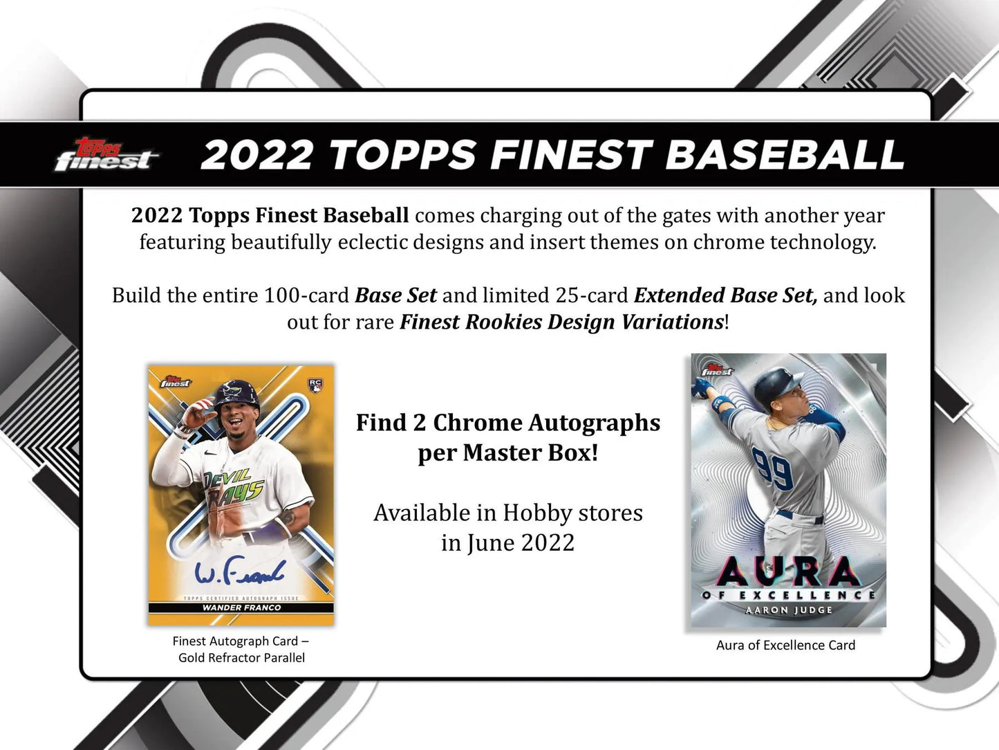 2022 Topps Finest Baseball Hobby Box