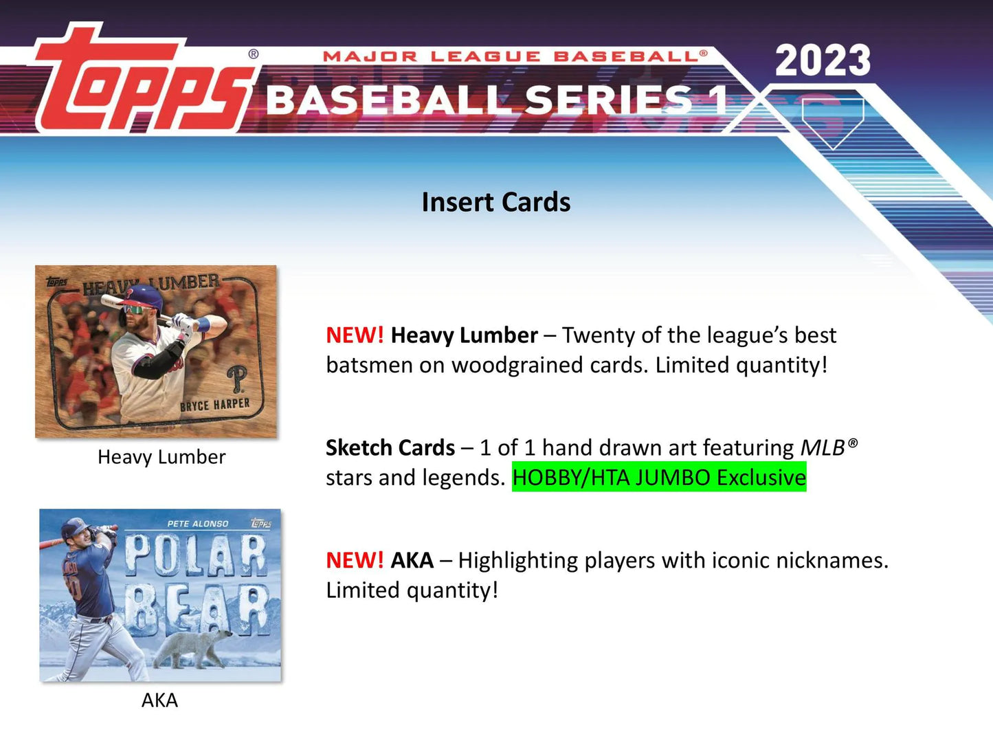 2023 Topps Series 1 Baseball Hobby Jumbo Box