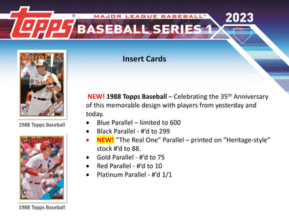 2023 Topps Series 1 Baseball Hobby Jumbo Box