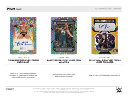 2023 Panini Prizm Under Card WWE Wrestling Hobby Box