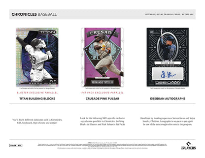 2022 Panini Chronicles Baseball 5-Pack Blaster Box