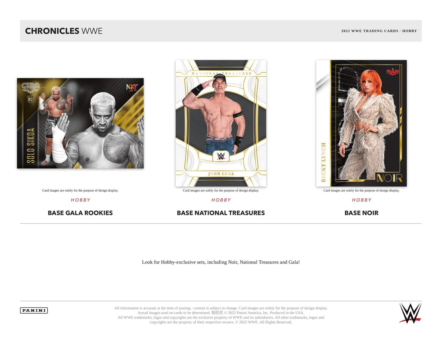 2022 Panini Chronicles WWE Wrestling Hobby Box