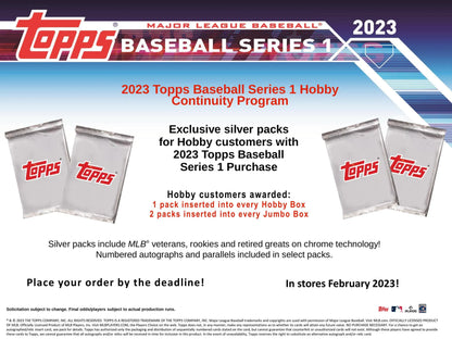 2023 Topps Series 1 Baseball Hobby Jumbo Box