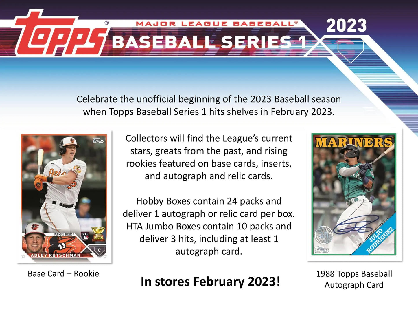 2023 Topps Series 1 Baseball Hobby Jumbo Box