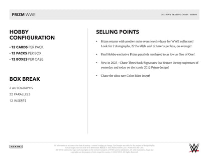 2023 Panini Prizm WWE Wrestling Hobby Box