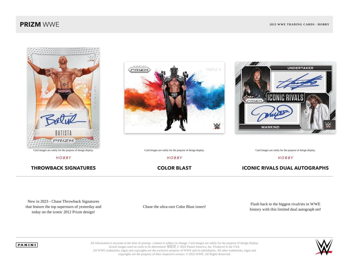 2023 Panini Prizm WWE Wrestling Hobby Box