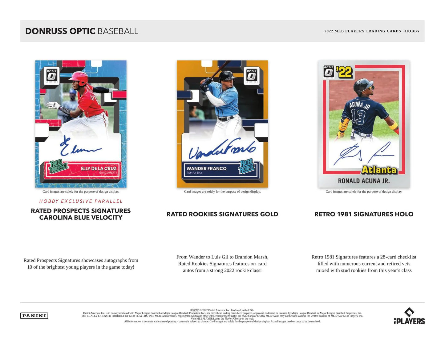 2022 Panini Donruss Optic Baseball Hobby Box