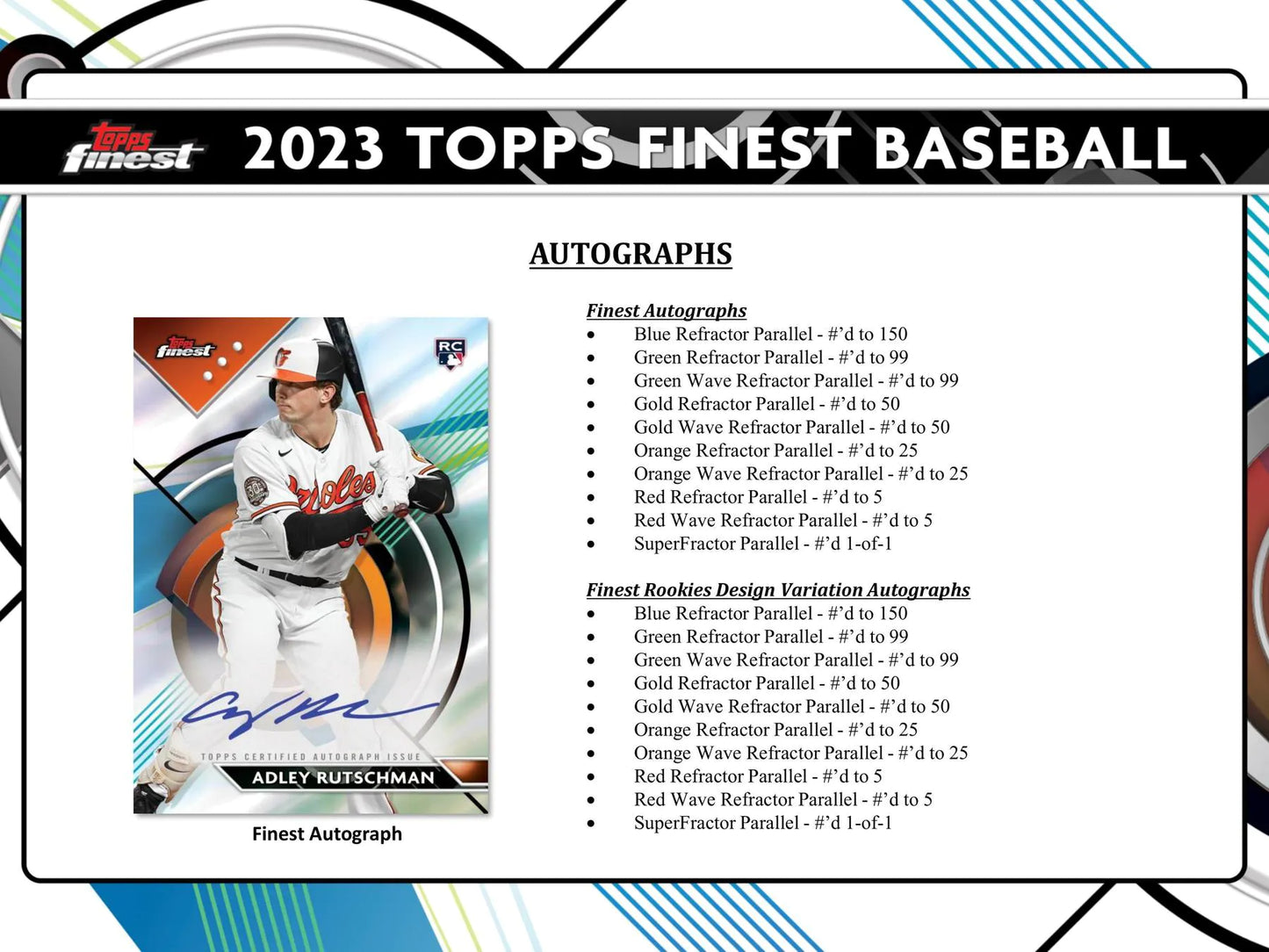 2023 Topps Finest Baseball Hobby Box