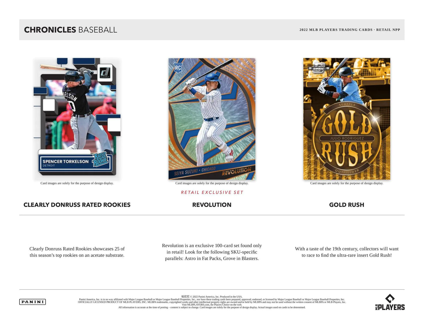 2022 Panini Chronicles Baseball 5-Pack Blaster Box